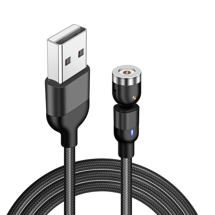 Cablu magnetic, DSJ, 50cm, 540° rotativ, 2.4A, N52