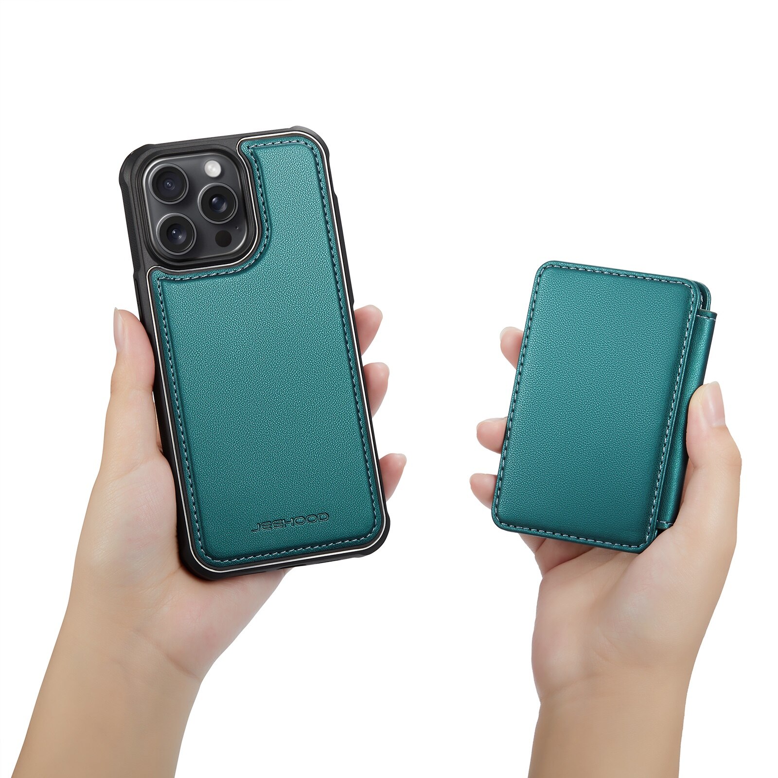 Калъф за iPhone 13 Pro Max, CaseMe, мека текстурирана кожа с мек захват ...