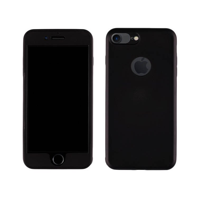 Husa Full Body, Apple iPhone 6S, Silicon, Negru