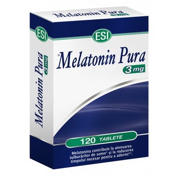 Melatonina pura 3 mg, 120 comprimate Melatonina pura 3 mg, 120 comprimate