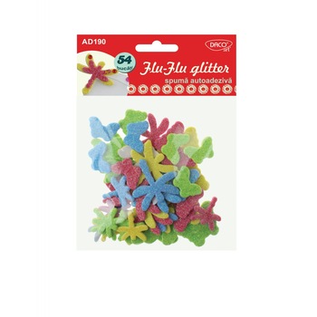 Accesorii craft - AD190 Flu-Flu glitter spuma autoadeziva DACO Accesorii craft - AD190 Flu-Flu glitter spuma autoadeziva DACO