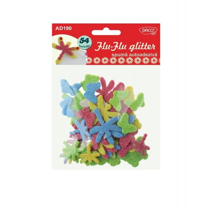 Accesorii craft - Flu-Flu Glitter Spuma AA ( AD190)