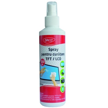 Spray curatare ecrane TFT/LCD 250 ml DACO Spray curatare ecrane TFT/LCD 250 ml DACO