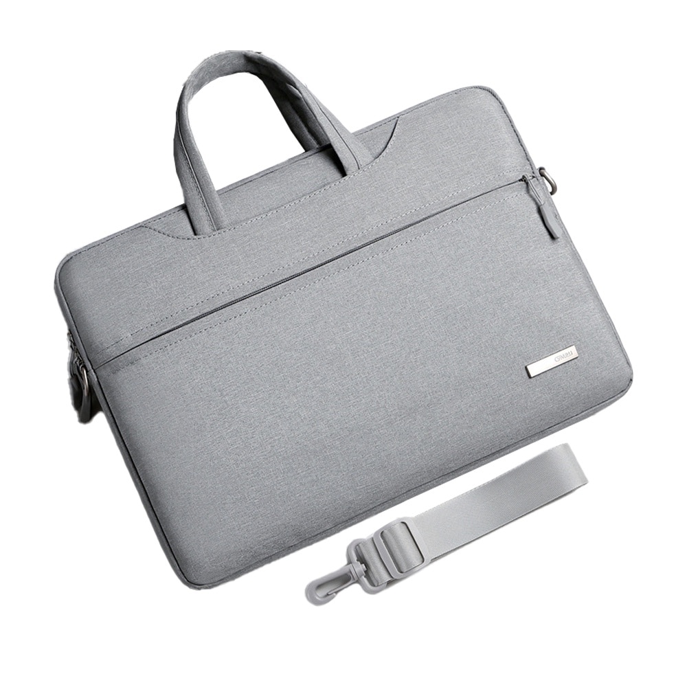 Geanta laptop AMRINUGL, capacitate mare, design usor, rezistenta la apa, gri