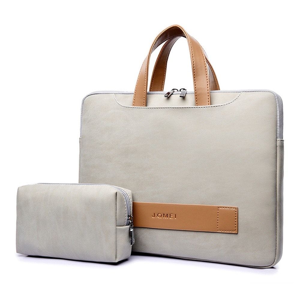 Geanta laptop AMRINUGL, 13.3-14 inch, impermeabila, gri, 35x2.5x28cm