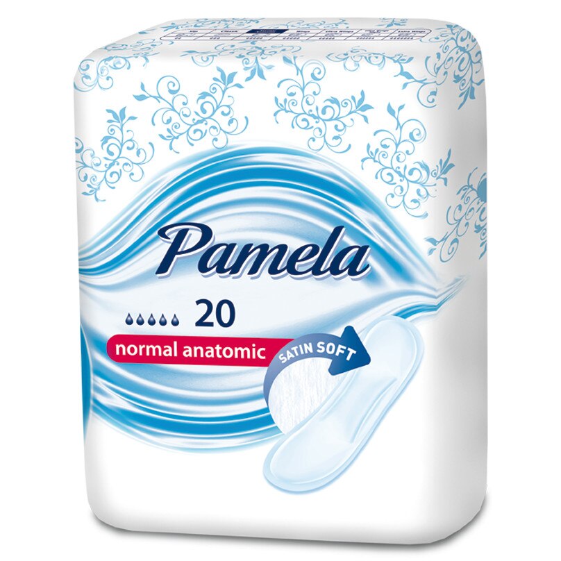 Absorbante bumbac Pamela Classic Anatomic 20 buc