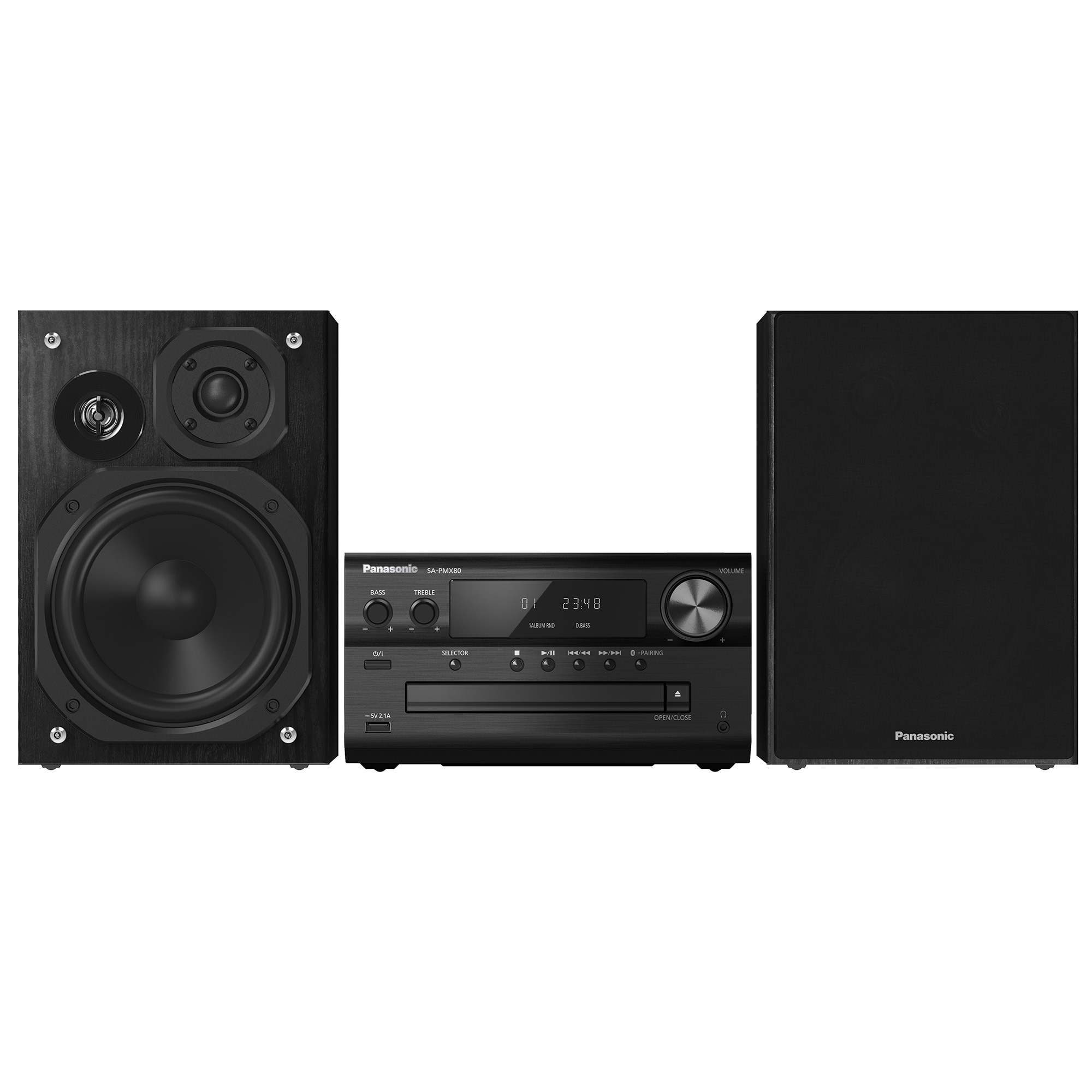 Microsistem Panasonic SC-PMX80EG-K, 120W, USB, Bluetooth, Negru