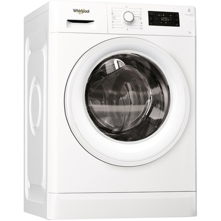 Masina de spalat rufe Whirlpool FreshCare+ FWG71284W EU, 6th Sense Colours, 7 kg, 1200 rpm, Clasa A+++, Alb