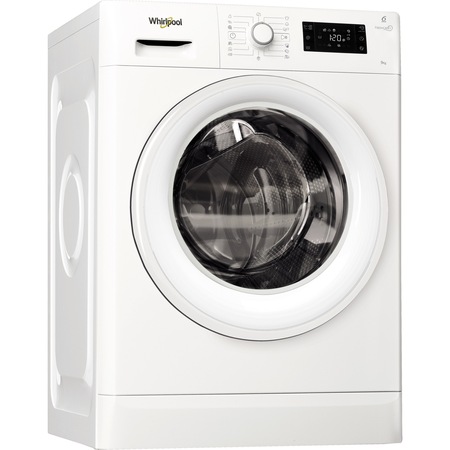 Masina de spalat rufe Whirlpool FreshCare+ FWG91484W EU, 6th Sense Colours, 9 kg, 1400 RPM, Clasa A+++, Alb