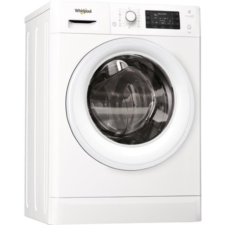 Masina de spalat rufe Slim Whirlpool FreshCare+ FWSD61253W EU EU, 6th Sense Colours, 6 kg, 1200 RPM, Clasa A+++, Alb
