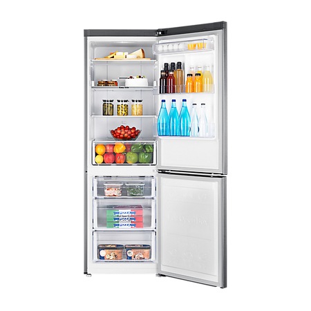Combina frigorifica Samsung RB33J3200SA/EF, 328 l, Clasa A+, No Frost, Compresor Digital Inverter, H 185 cm, Metal Graphite