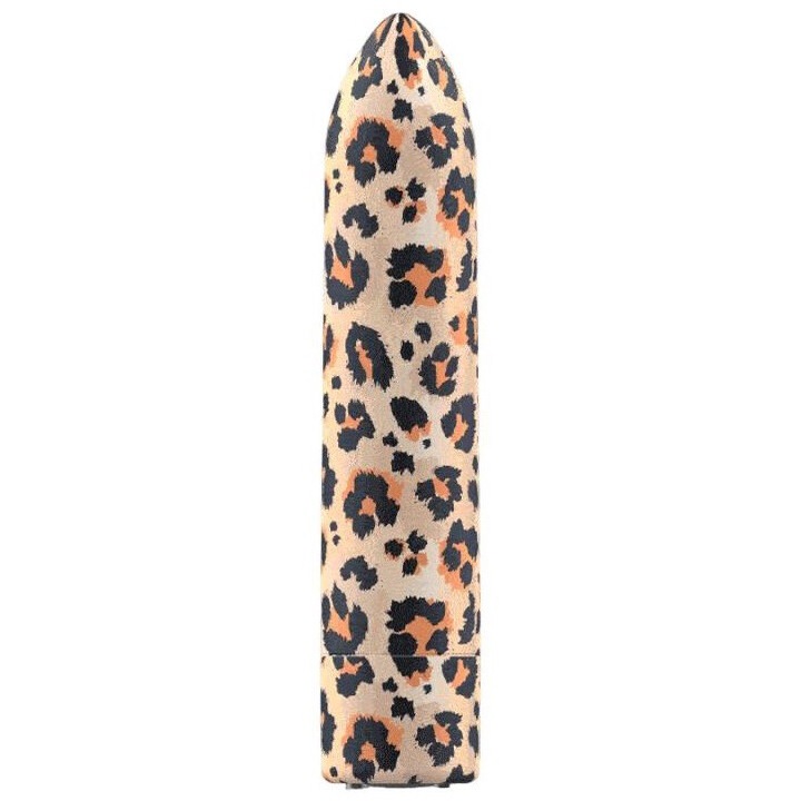 Вибратор Custom, Bullets, Акумулаторен, Модел леопард, 10 интензитета, 6.25x2 см