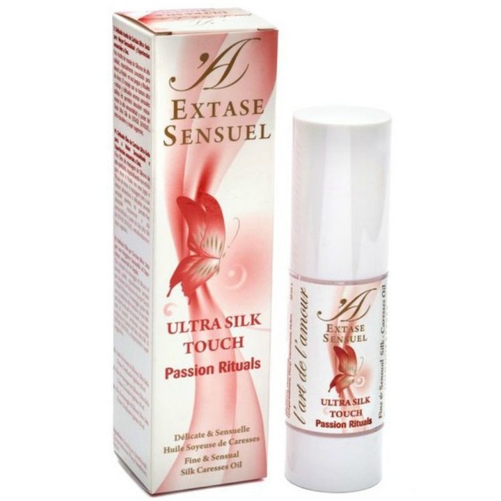 Extase Sensual Ultra Silk masszázsolaj, 30 ml, unisex, higiénikus adagoló