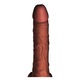 Vibrator realist, King Cock, 7,5", functie de caldura si vibratii, culoare inchisa, 29,7x2,5cm