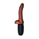 Vibrator realist, King Cock, 7,5", functie de caldura si vibratii, culoare inchisa, 29,7x2,5cm