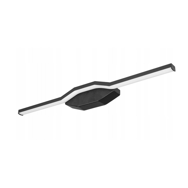 LED Fali Lámpa Mila, MasterLED, Alumínium, 10W, 4000K, 50x5x5cm, Fehér/Fekete