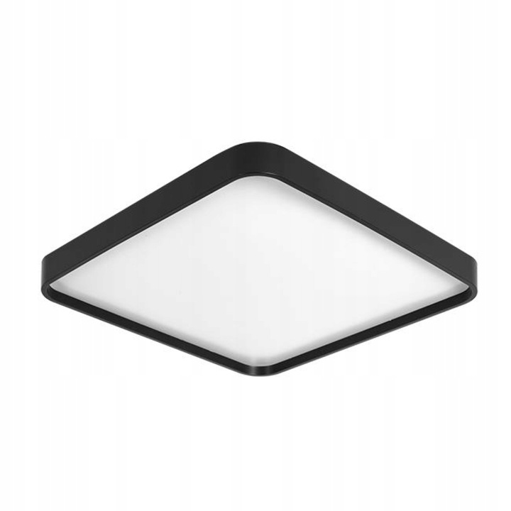 LED плафониера LVT FILO 36W, 2880lm, Черна, 390x390мм
