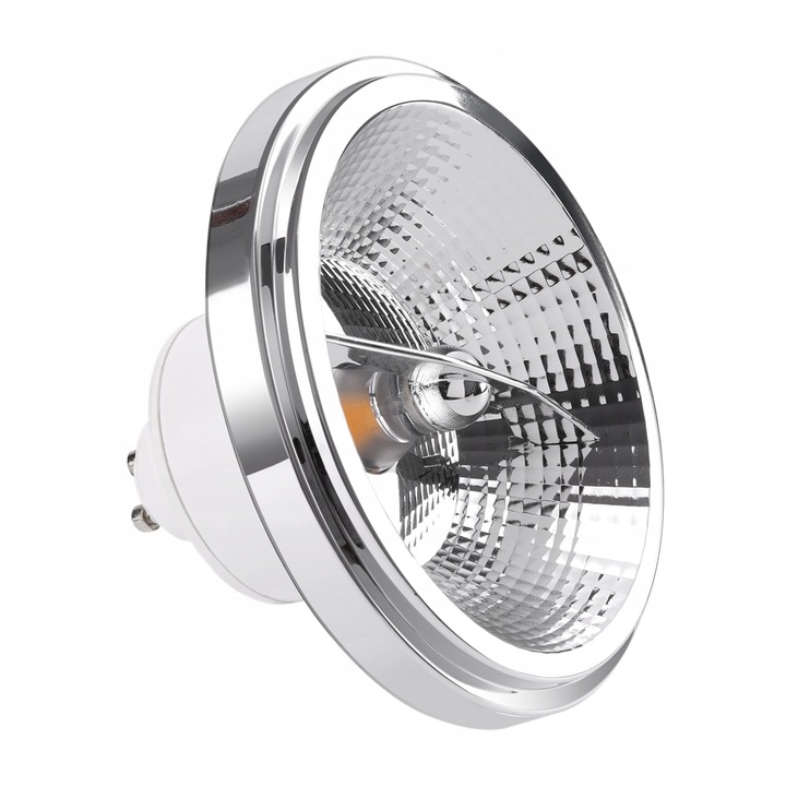 Bec LED Eko-Light AR111 GU10 10,5W, 3000K, alb, 111x111x75mm, cu reflector