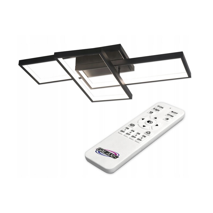 LED полилей, MasterLED, Galaxis Orion 72W, 580 LED, черен, 56x37x8cm, пълен комплект