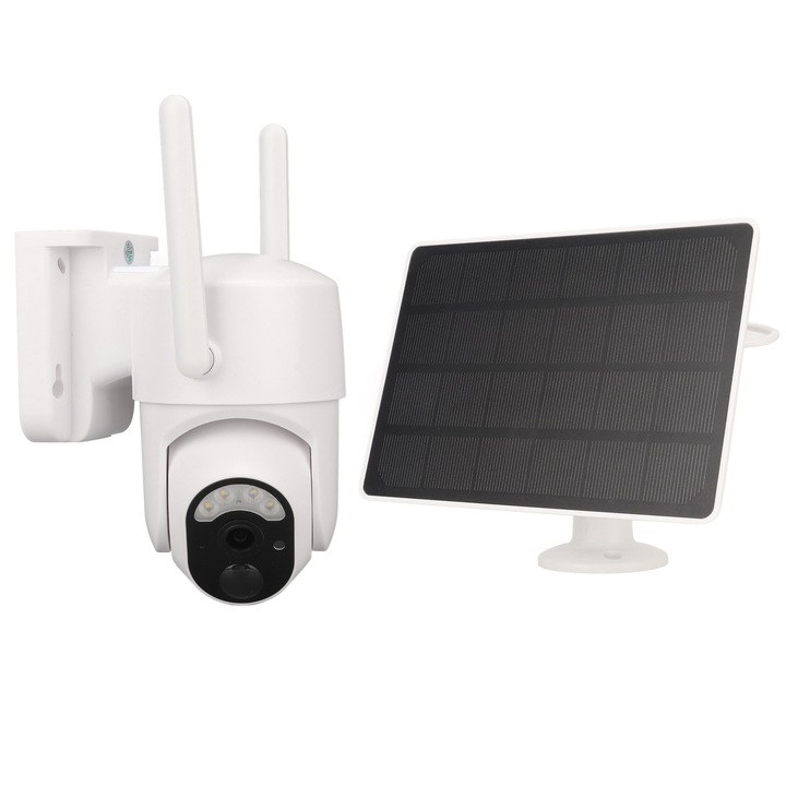Camera de supraveghere wireless Jormftte, 1280x720, detectare miscare, negru