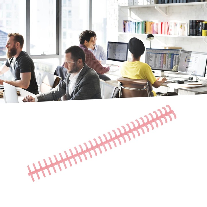 10 db kötőtűs készlet 30 lyukkal, PP, 10 mm, rózsaszín