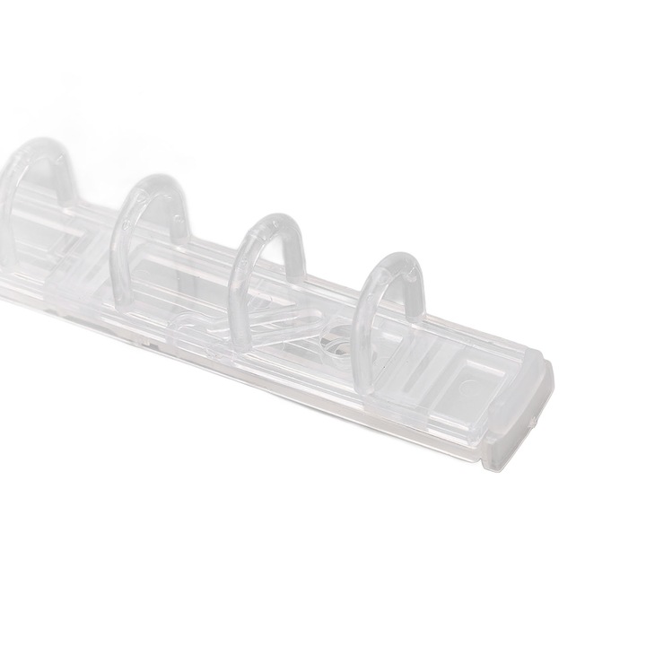 10 db-os ABS kötőkeret készlet, átlátszó, 6 lyuk, dokumentumokhoz