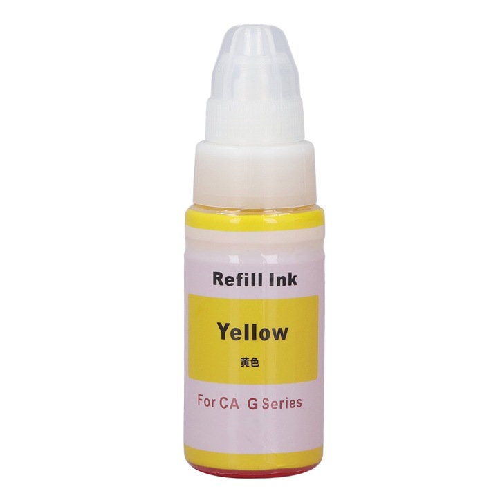 Sárga színes nyomtató tinta Jormftte 70 ml utántöltő készlet G1800 G2800 G3800 G1810 G2810 G3810