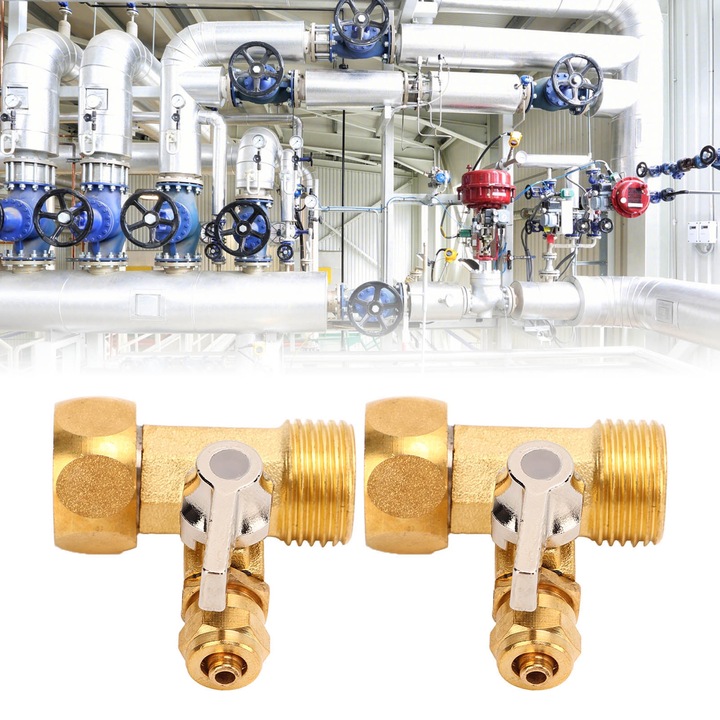 Golyóscsap 1/4in, Jormftte, 2 darabos készlet, fém, korrózióálló, tömítéssel