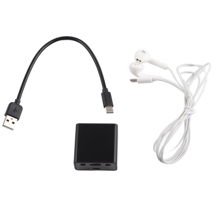 Диктофон Mmgoqqt Q65, 1200mAh, USB2.0, 48kHz, с намаляване на шума, гласово управление