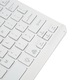 Tastatura wireless BT, Mmgoqqt, iluminare LED RGB, 78 taste, alb, dimensiuni compacte