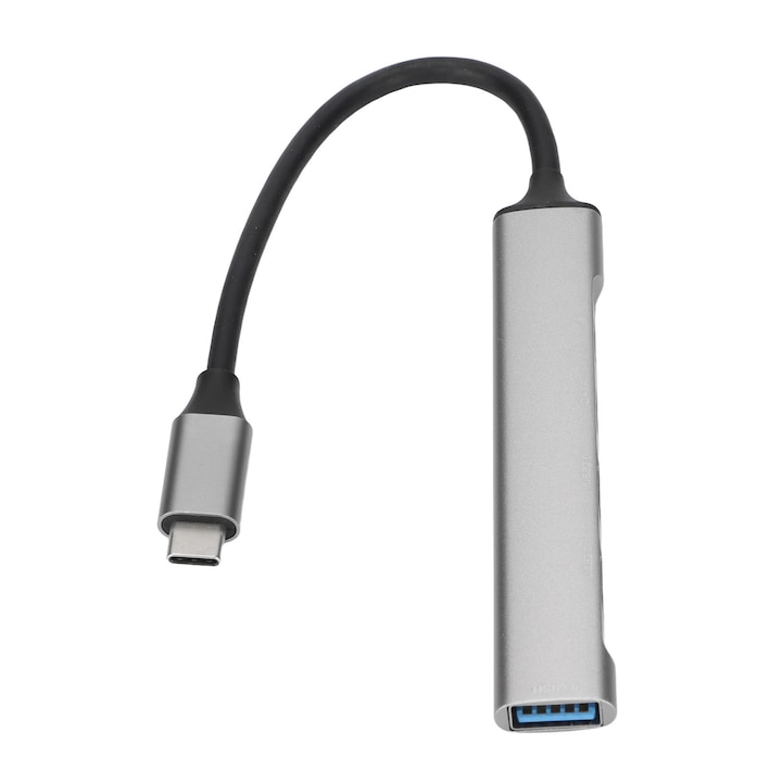 Хъб тип C 5 в 1, Mmgoqqt, 5Gbps, 60W PD, алуминий