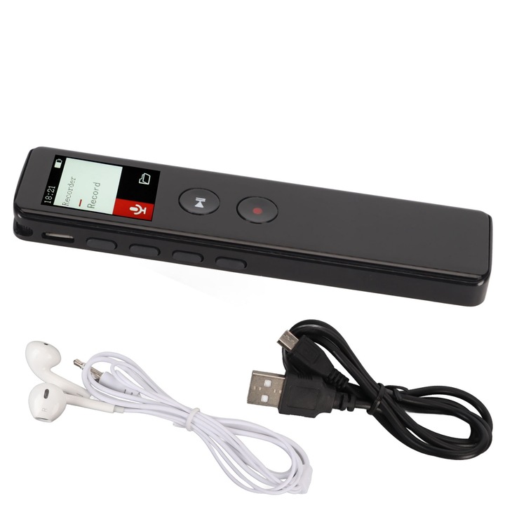 Цифров диктофон Mmgoqqt, 130 часа запис, 8GB, с високоговорител, намаляване на шума, многоцветен
