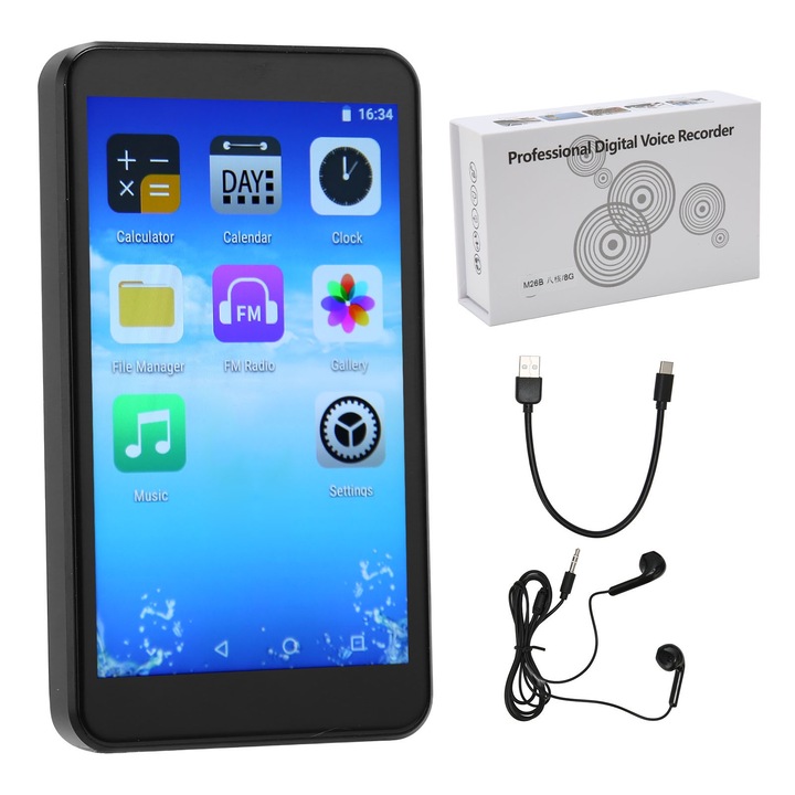 MP4 плейър, Mmgoqqt, IPS HD екран, Bluetooth 5.0, WiFi, 128GB