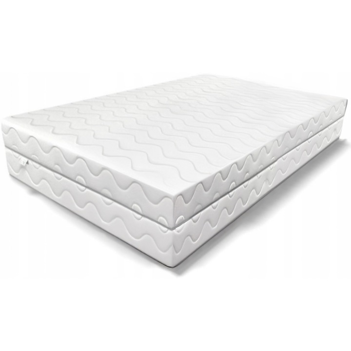 FTM Komfort Premium matrac, poliuretán memóriahab, 160x200 cm, 7 zóna, antibakteriális, H3, fehér, 22 cm