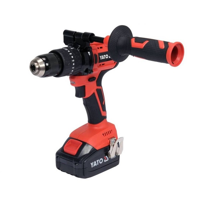 Машина за пробиване и завинтване с батерия, Li-Ion, 40 Nm, Ударна, 3 Ah, 18 V