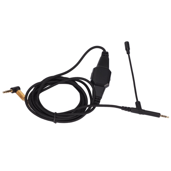 Jormftte 3.5mm - 2.5mm fejhallgató kábel, 2m, mikrofonnal, AKG, Sennheiser, Denon fejhallgatókhoz