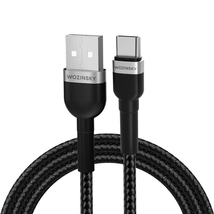 Wozinsky WNBAC1 USB-A / USB-C 2.4A 1m kábel, fekete