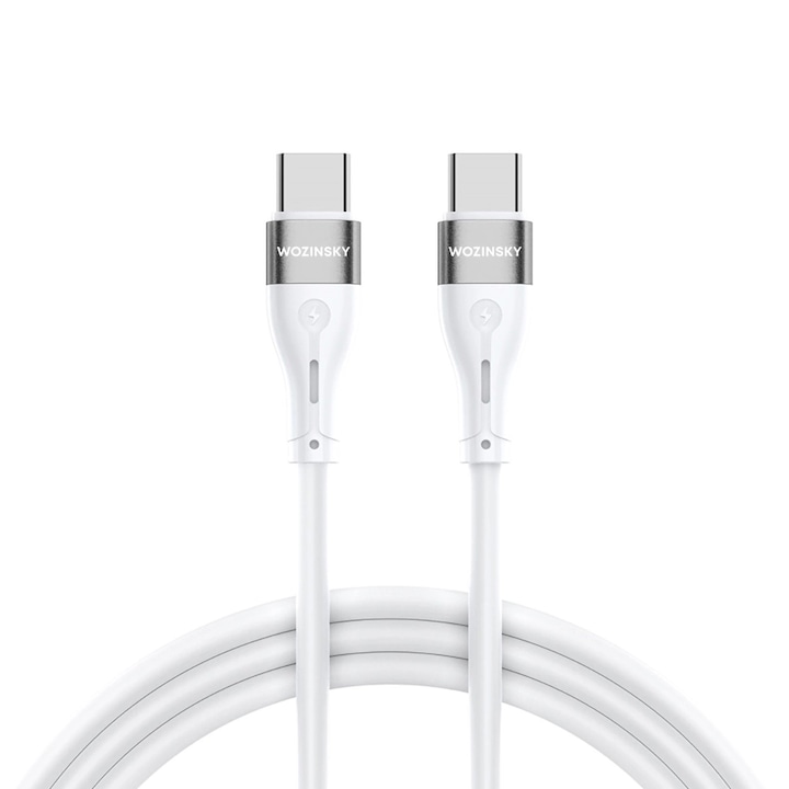 Wozinsky WSTCC1 USB-C / USB-C PD 65W kábel 1m, fehér