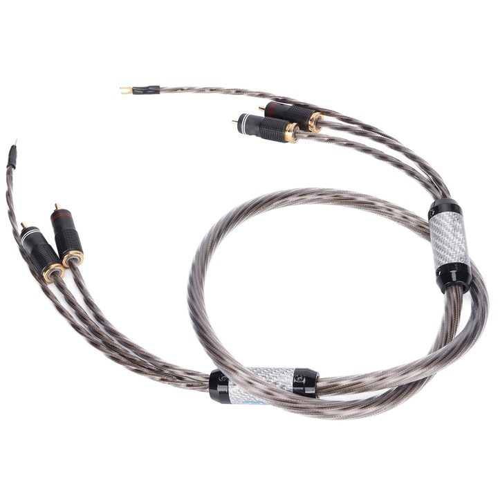 Xangsane XS‑0610 vinil hangkar jelkábel földelővezetékkel, 2RCA apa - 2RCA apa, rajongói audiokábel, 1,5 m