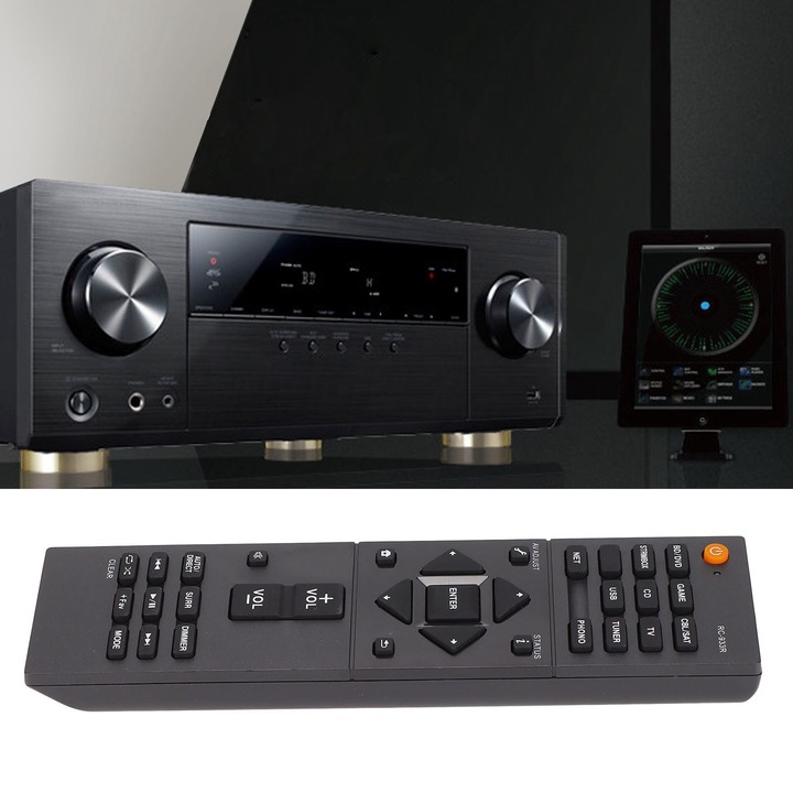 Jormftte távirányító Pioneer AV vevőhöz VSX-S520D, VSX-S520, SX-S30, ABS anyag, 2 db AAA elemmel működik (nem tartozék)