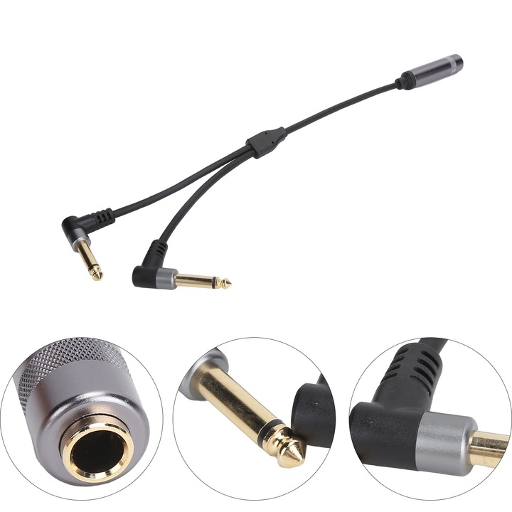 Audio adapter kábel 6.35mm, Jormftte, alumínium, oxidációálló, hordozható