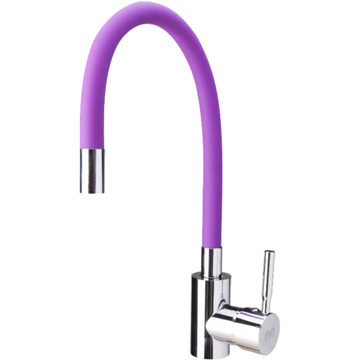 Baterie Bucatarie cu Pipa Flexibila, Mov
