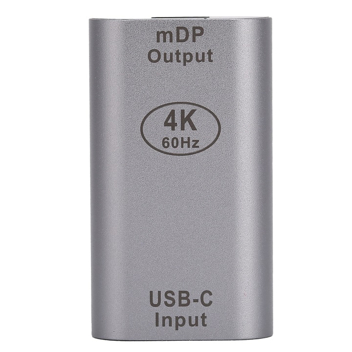 Adapter Type-C – MiniDP, Jormftte, alumínium, 4K 60Hz, számítógép-TV csatlakozókábel