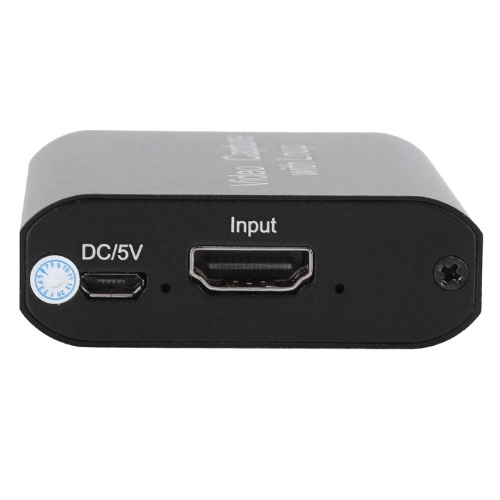 Jormftte HDMI videorögzítő, 4K, 1080P, Loop out funkcióval, 175g