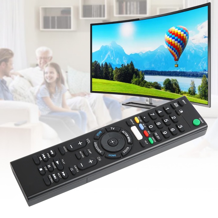 Jormftte RMT TX100U távirányító, kompatibilis XBR TV-kkel 75X940C, 55X910C, 75X850C, 65X930C, 65X900C, ABS anyag, 2 db AAA elem szükséges