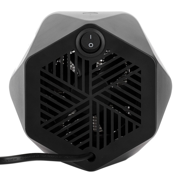 Asztali fűtőberendezés, mini elektromos, kis helyre, hordozható, háztartási irodaszerek, fekete, 600WEU, 220V-os csatlakozó