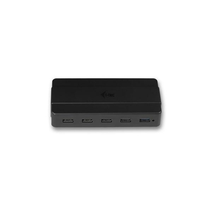 Хъб, iTec, USB 3.0, черен