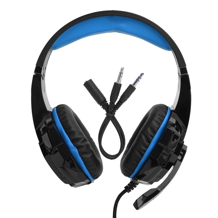 Casti PC Jormftte H390D-QD, binaurale, microfon HD, culoare neagra, design ergonomic