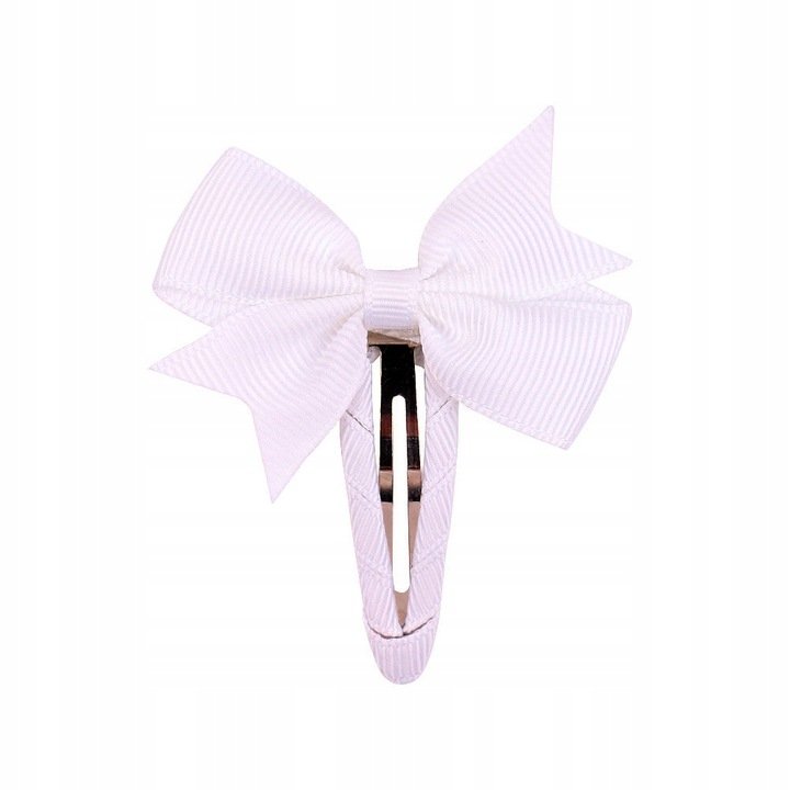 Шнола за коса, Little Angel, W593, бяло/лилаво, панделка