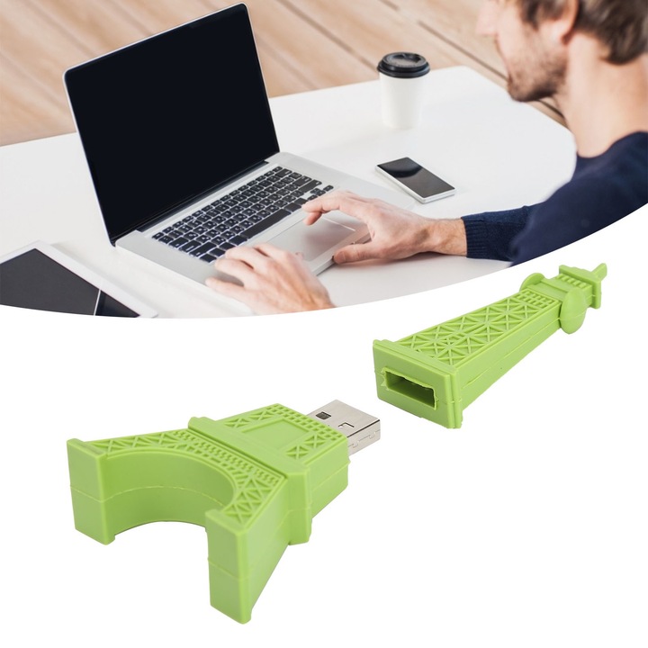 Jormftte 32 GB-os USB memória, torony kialakítás, szilikon anyag, plug and play támogatás